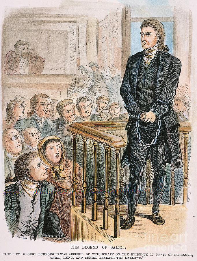 Illustration of George Burroughs in Court