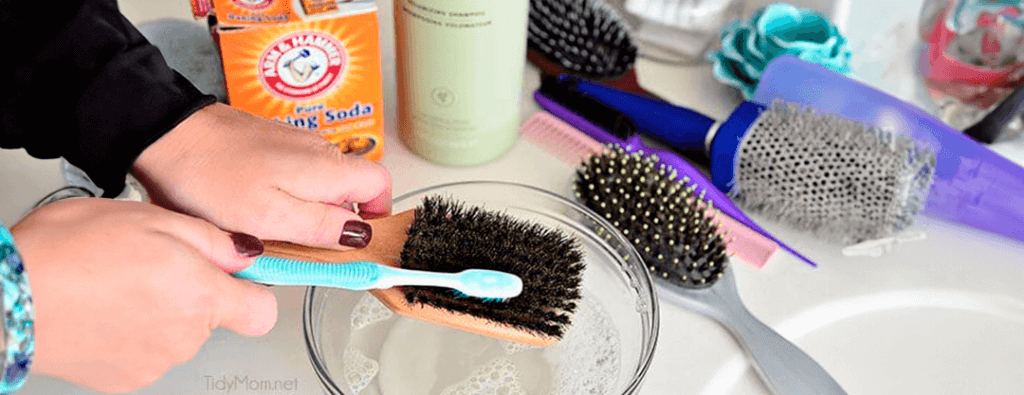 Efficiently clean and maintain your hairbrush with our specially designed brush cleaner and a toothbrush for meticulous care.
