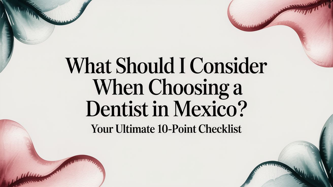 What Should I Consider When Choosing a Dentist in Mexico? Your Ultimate 10-Point Checklist