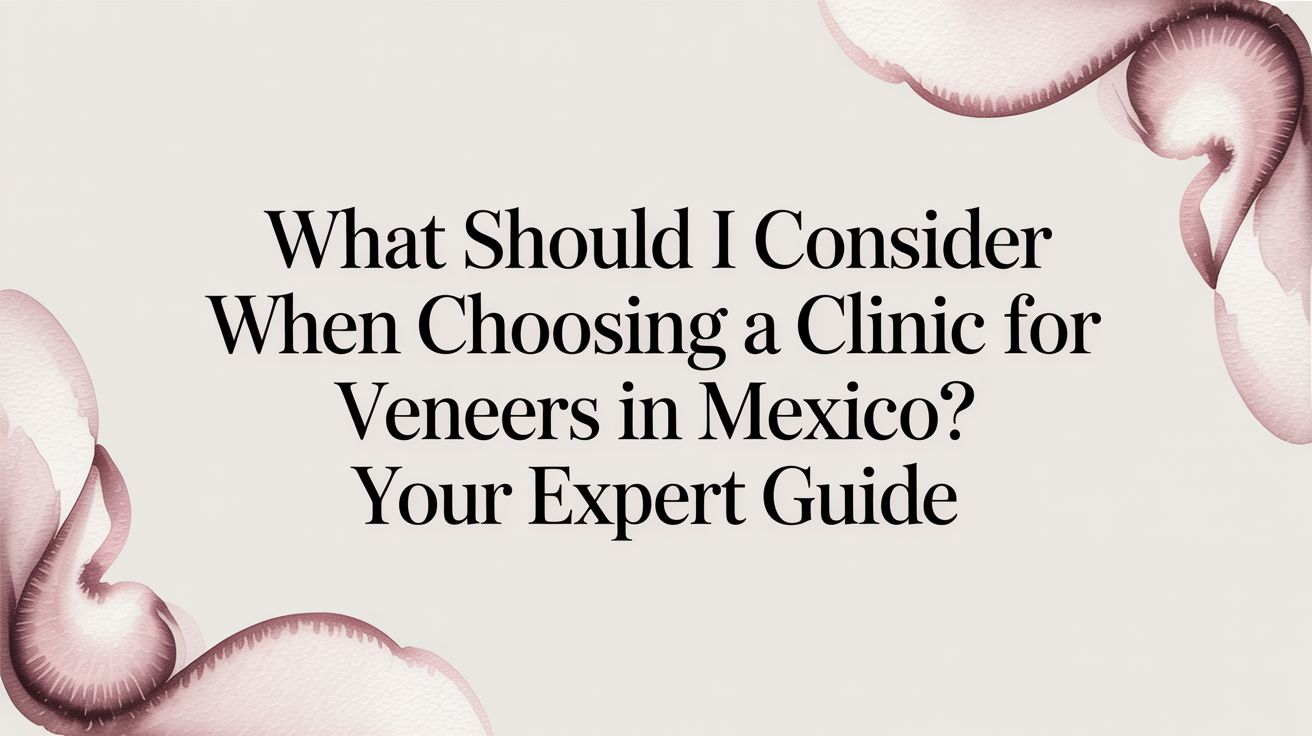 What should I consider when choosing a clinic for veneers in Mexico? Your Expert Guide