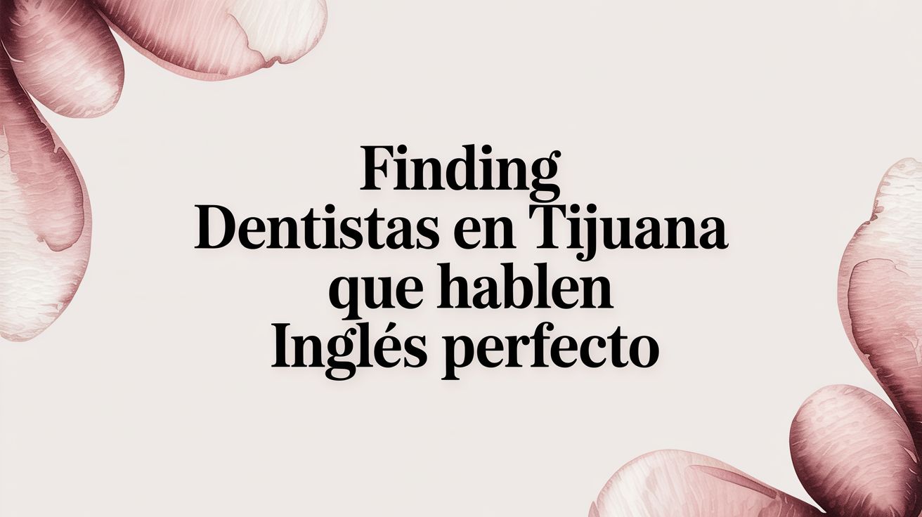 Finding Dentistas en Tijuana Que Hablen Inglés Perfecto