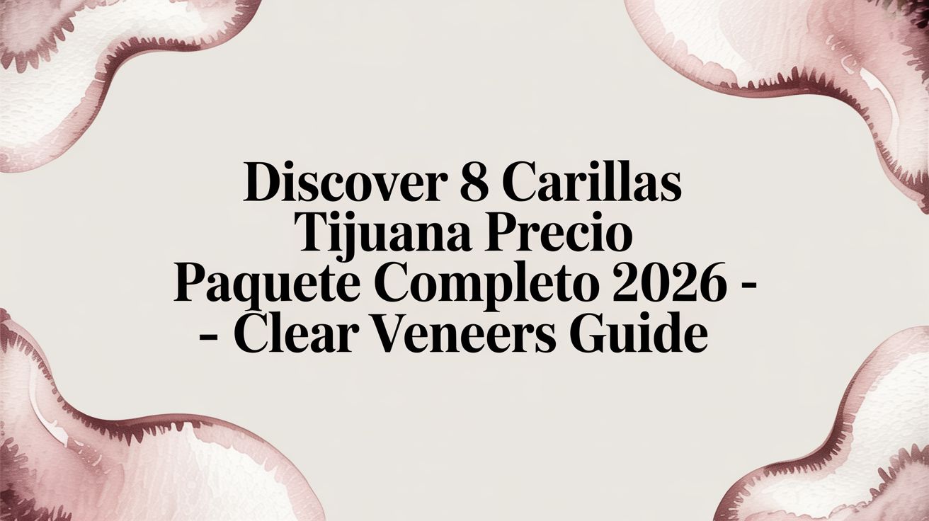 Your 2026 Guide to an 8 Veneer “Paquete Completo” in Tijuana
